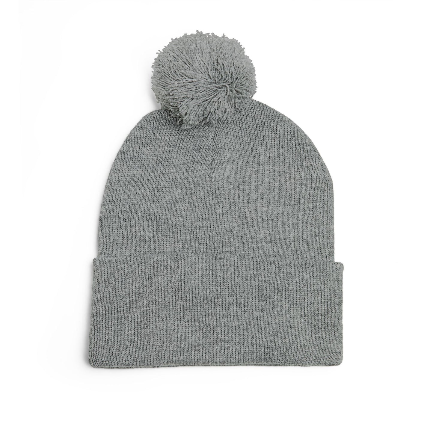 School of Self Cozy Pom-Pom Knit Cap with Custom Embroidery, Warm Winter Hat