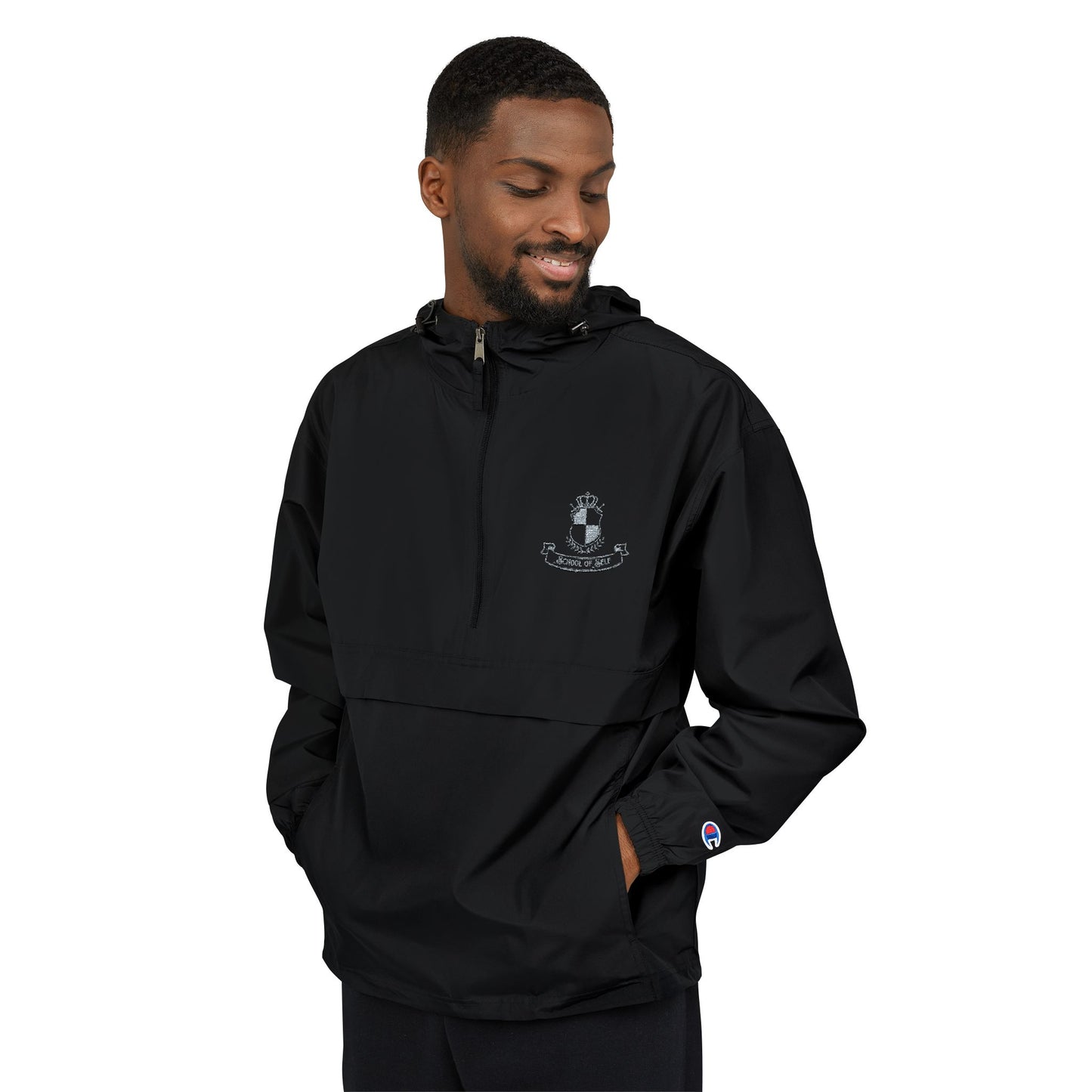 School of Self Windbreaker Unisex Packable Anorak Jacket, Lightweight Rain Jacket, Outdoor Jacket