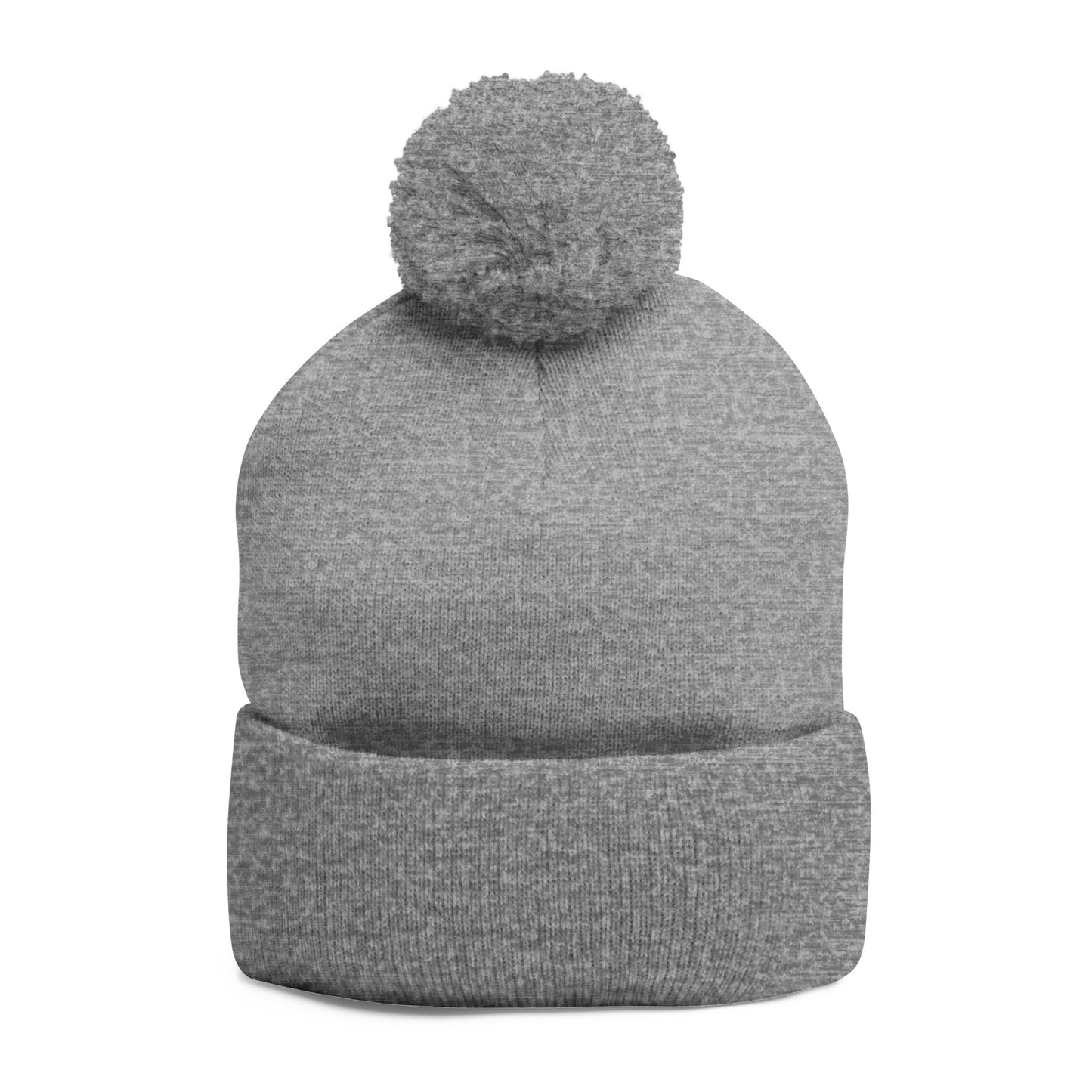 School of Self Cozy Pom-Pom Knit Cap with Custom Embroidery, Warm Winter Hat